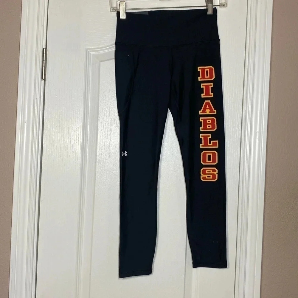 Heat Gear Women's Diablo Compression High Rise Ankle Black Legging Size S NWT